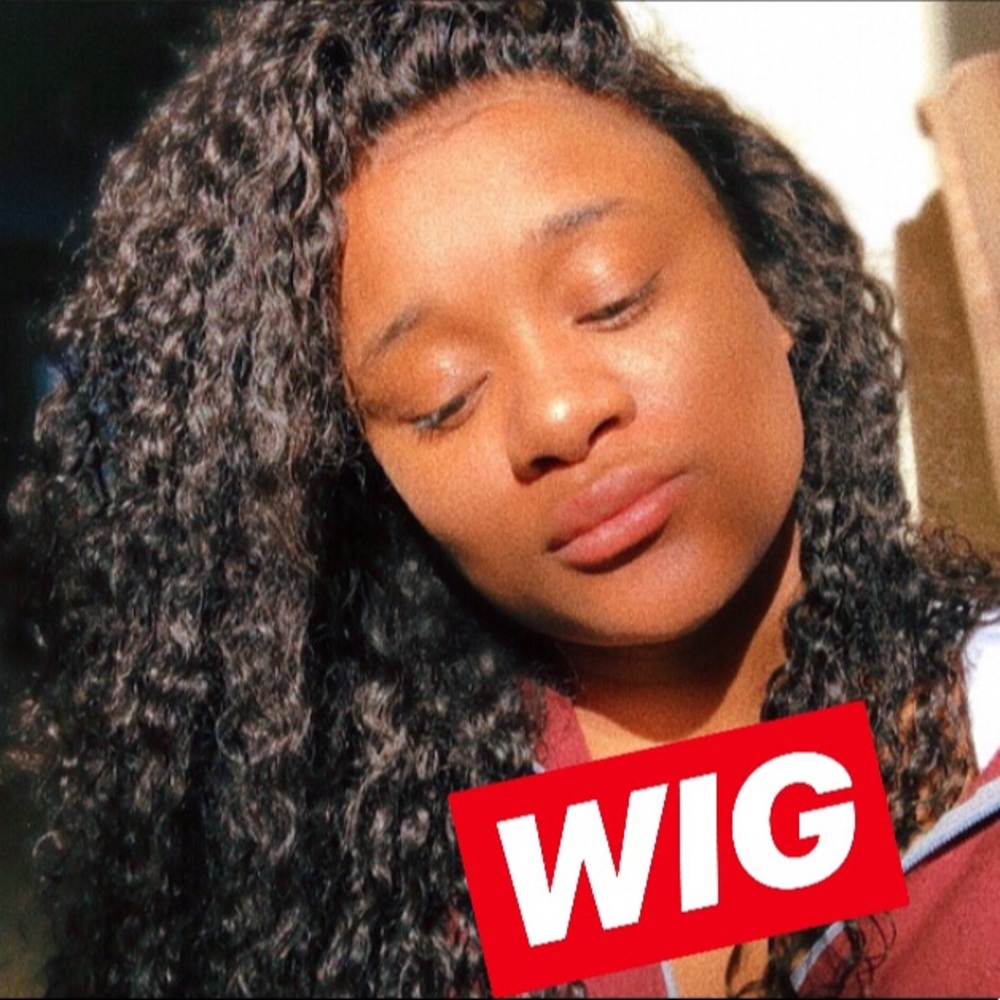 Brazilian curly lace frontal wig